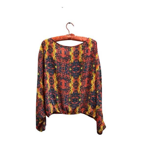 Vera Wang Blouse, Sz XL, autumn colors - Picture 4 of 6